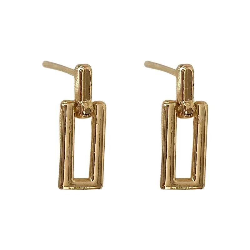 Geometric shapes simple style earrings