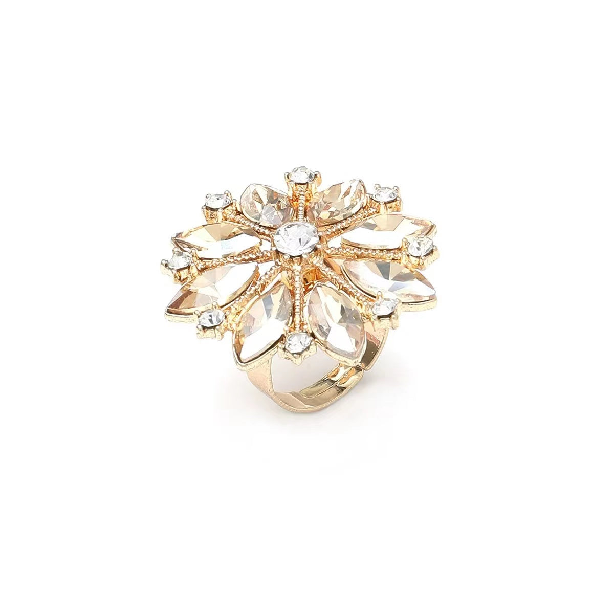 Diamonds big flower rings