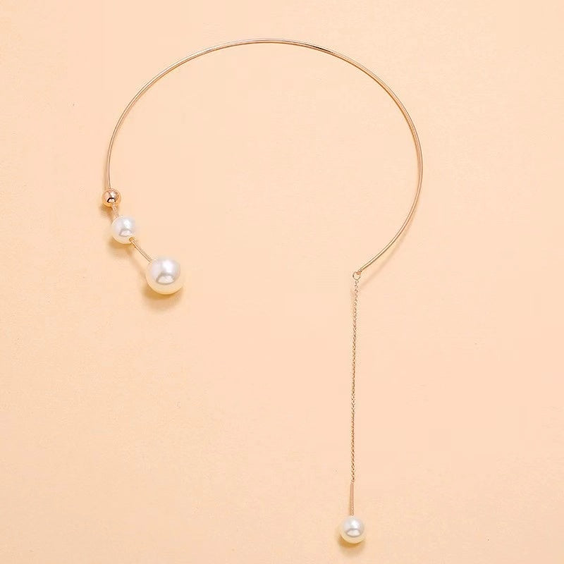 Unique style+pearls necklace