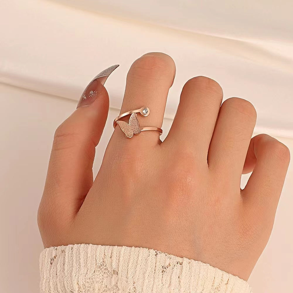 Butterfly 2 layers ladies rings