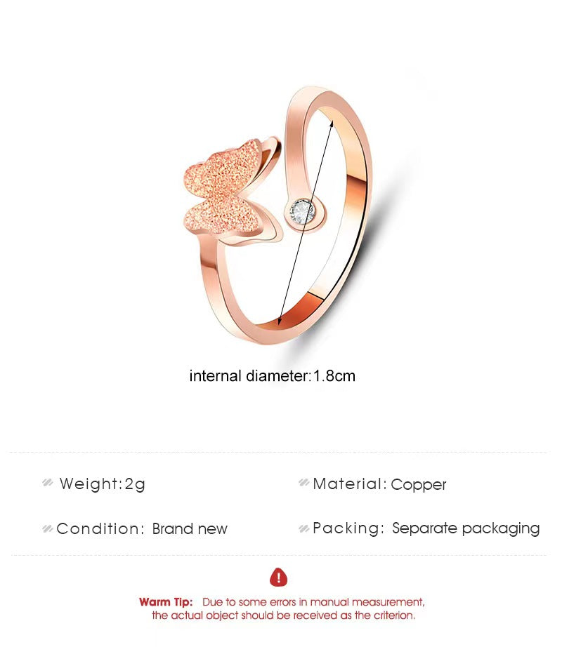 Butterfly 2 layers ladies rings