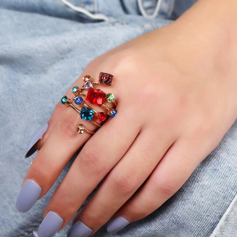 INVITATION ONLY CZ COCKTAIL LADIES RING