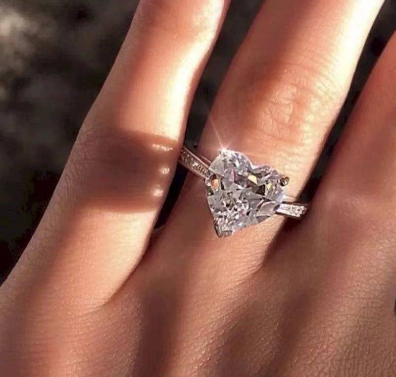 Heart shape ladies rings