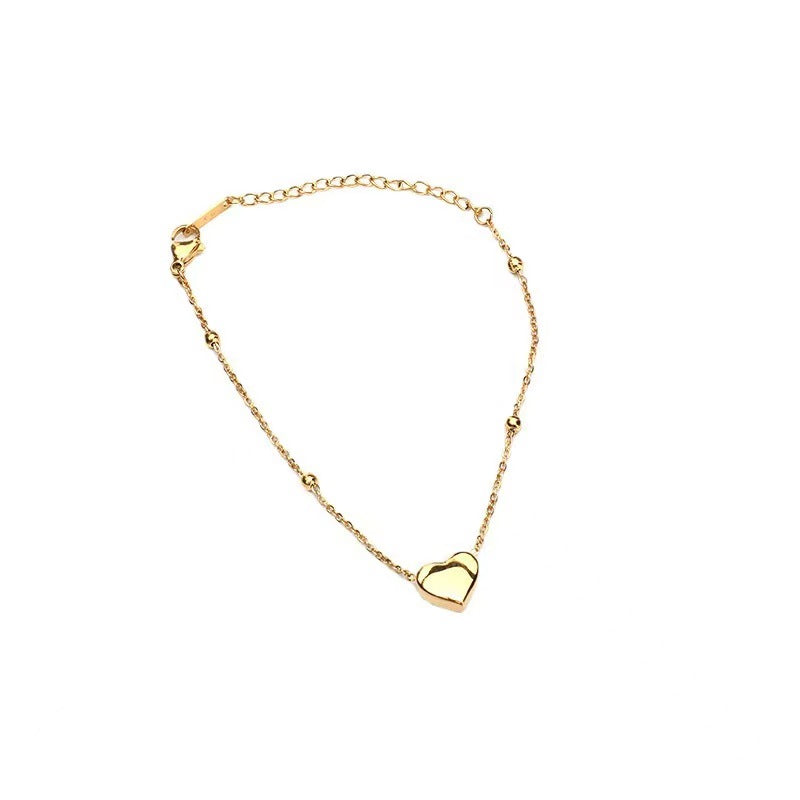 The heart shape necklace and bracelet and anklet sets packages