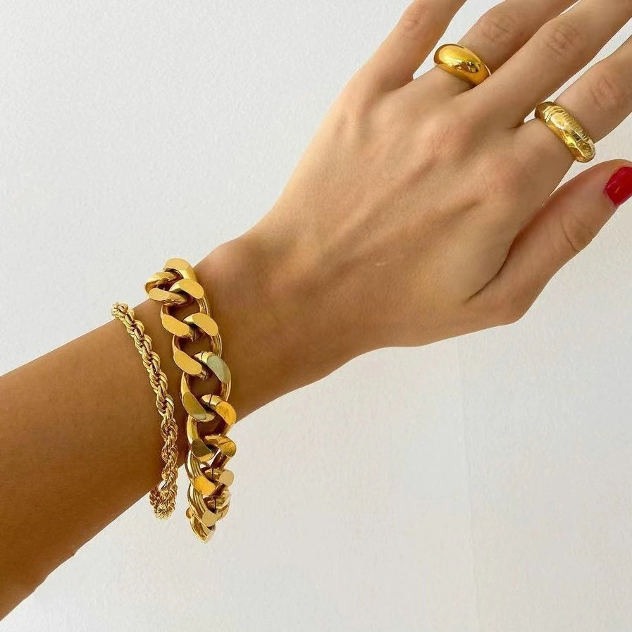 18k gold plating chic chain bracele