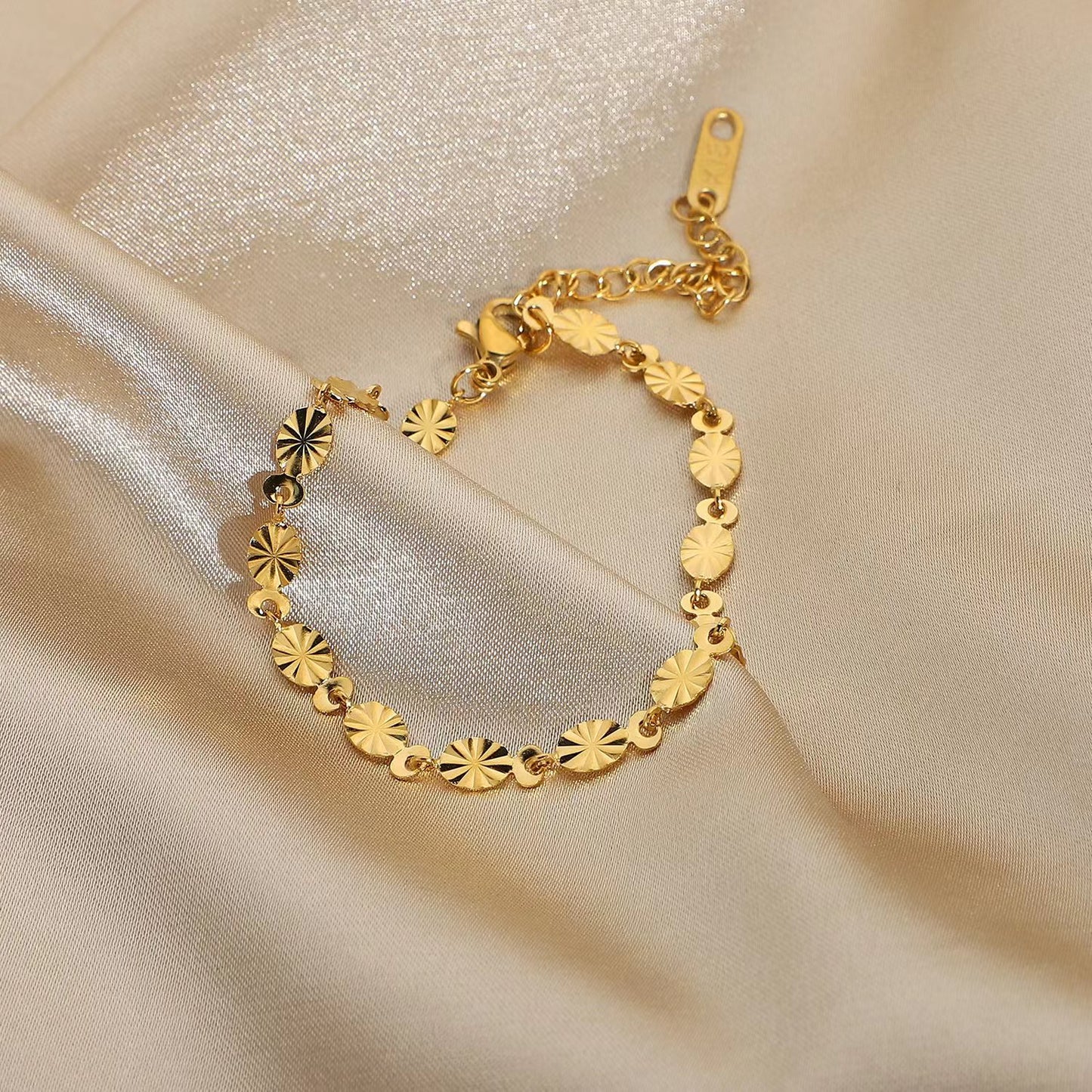 18K Gold plating classic chain bracelet