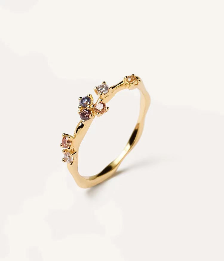Multi color mixed set oof 2 stack rings