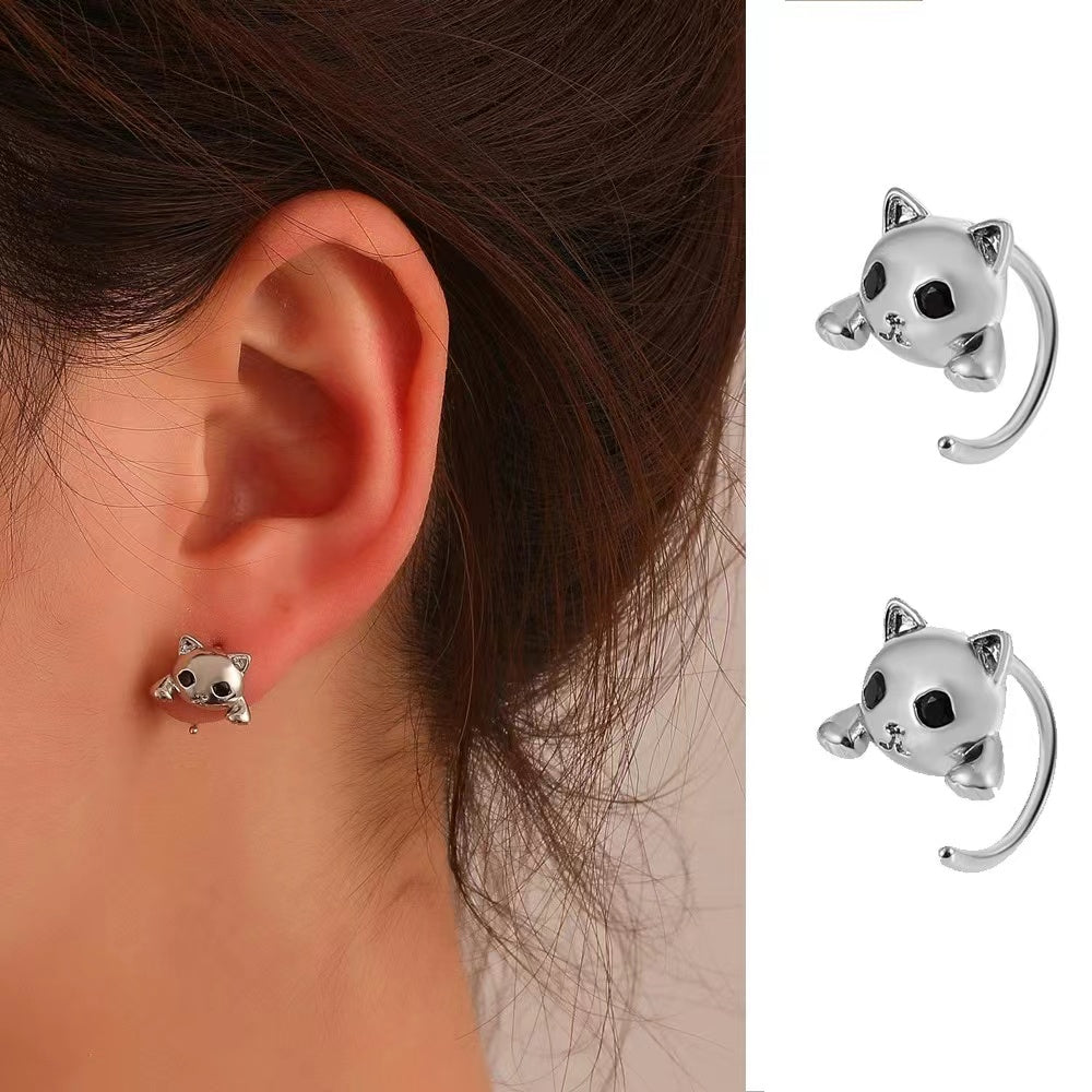 Cute cat shape earrings