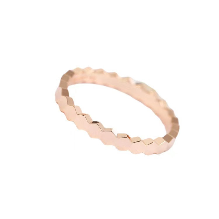 Creative honeycomb shape of rings sets