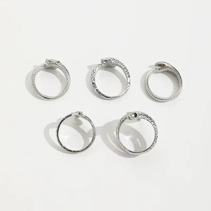 serpentine ring five-piece set