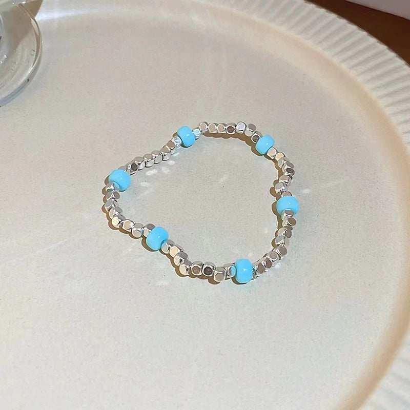Silver + pearl bracelet niche simple primer luxury beaded bracelet