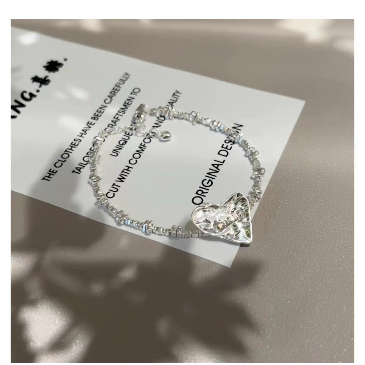 Silver + pearl bracelet niche simple primer luxury beaded bracelet
