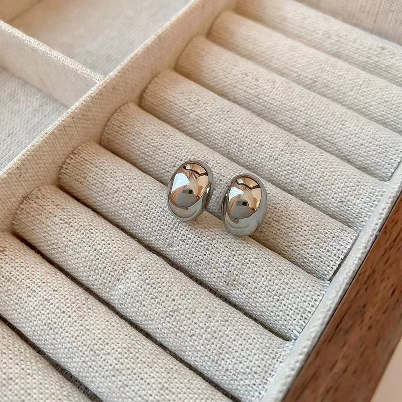 Real gold electroplated and silver earrings