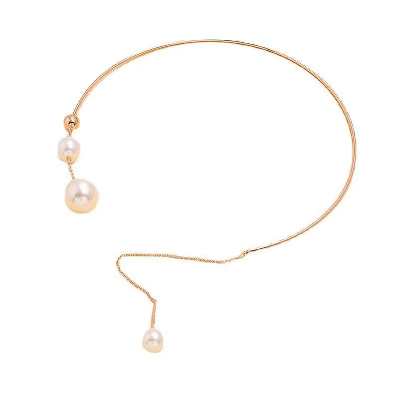 Unique style+pearls necklace