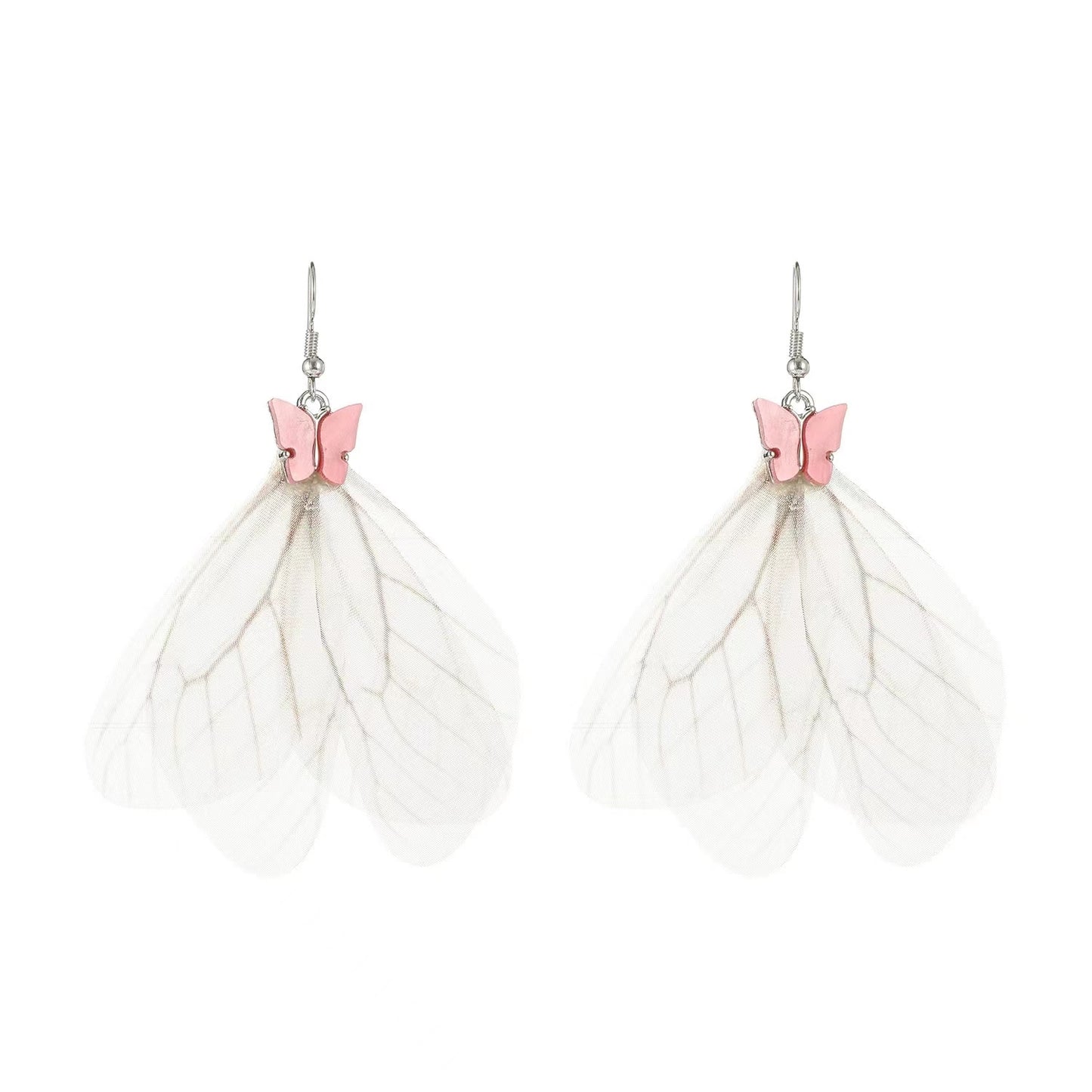 Butterfly wing ladies earrings
