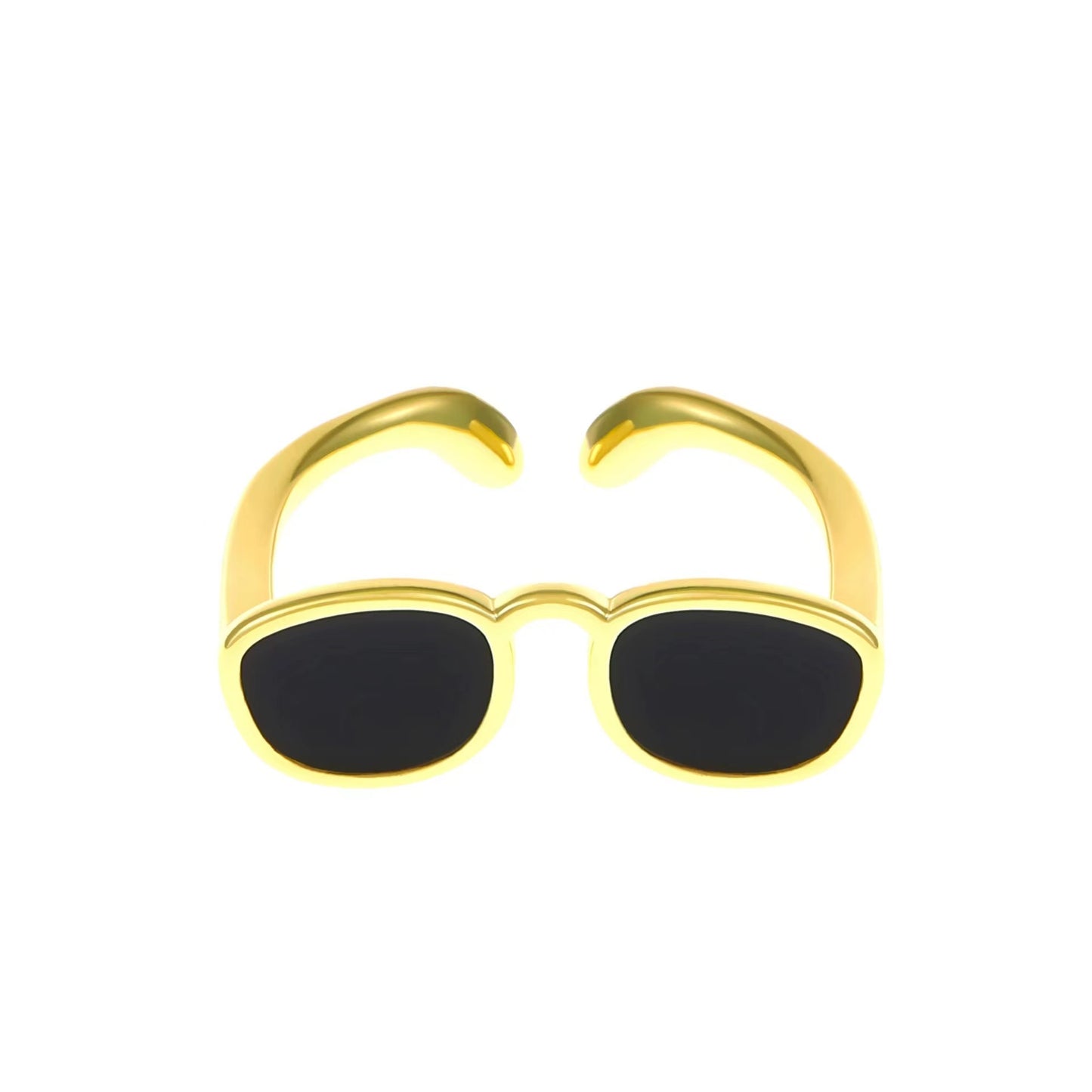 Mini glasses shape ladies rings