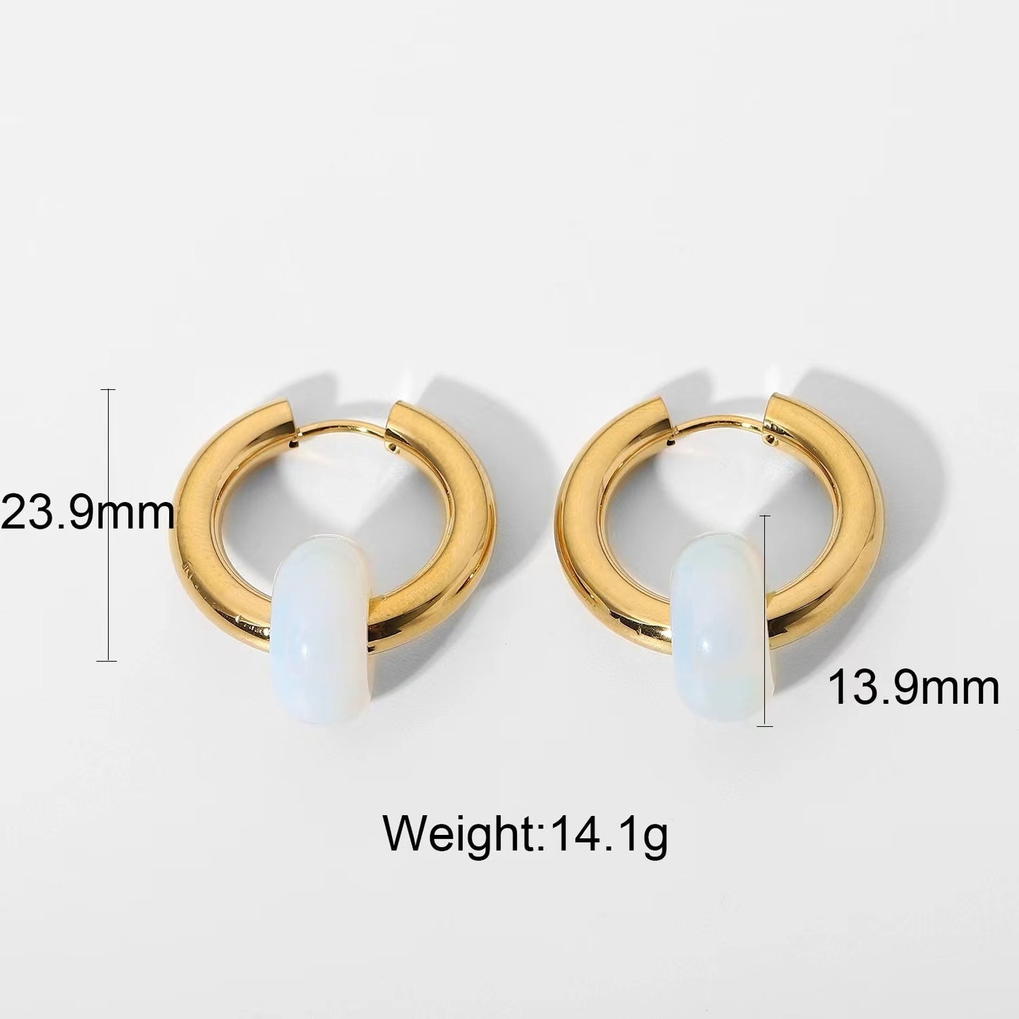 18k gold fashion ladies earrings