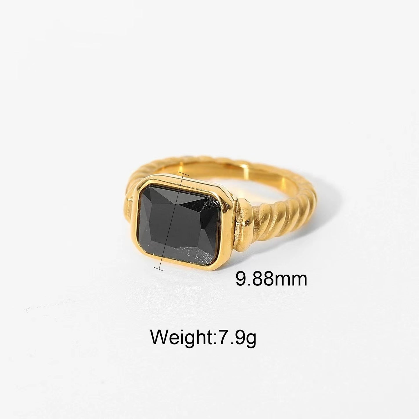 A chic accent 18k plating ladeis rings