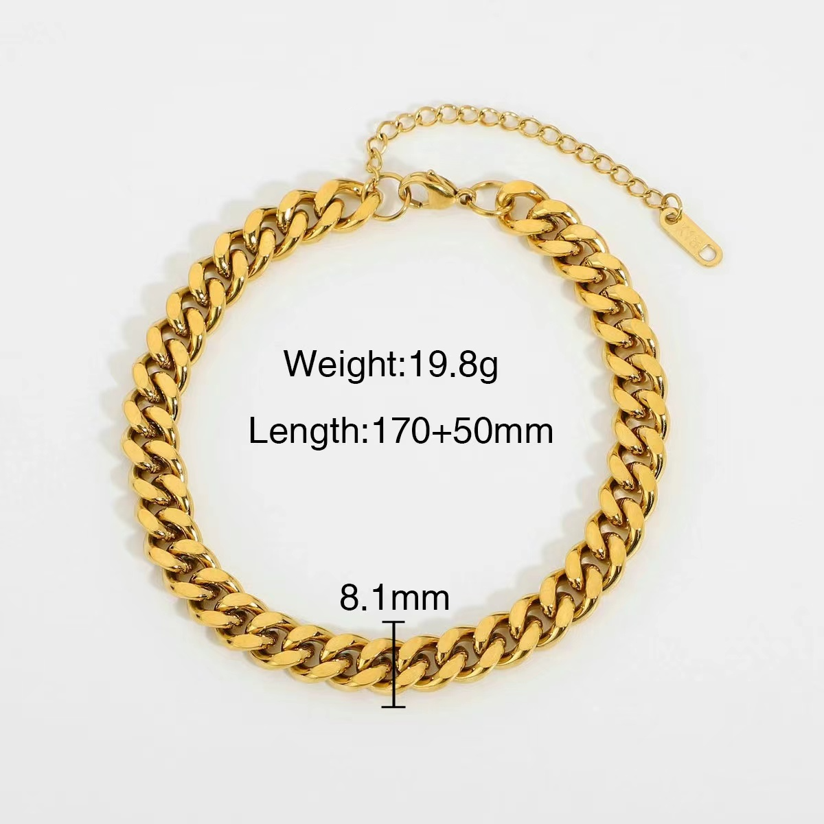 18k gold plating chic chain bracele