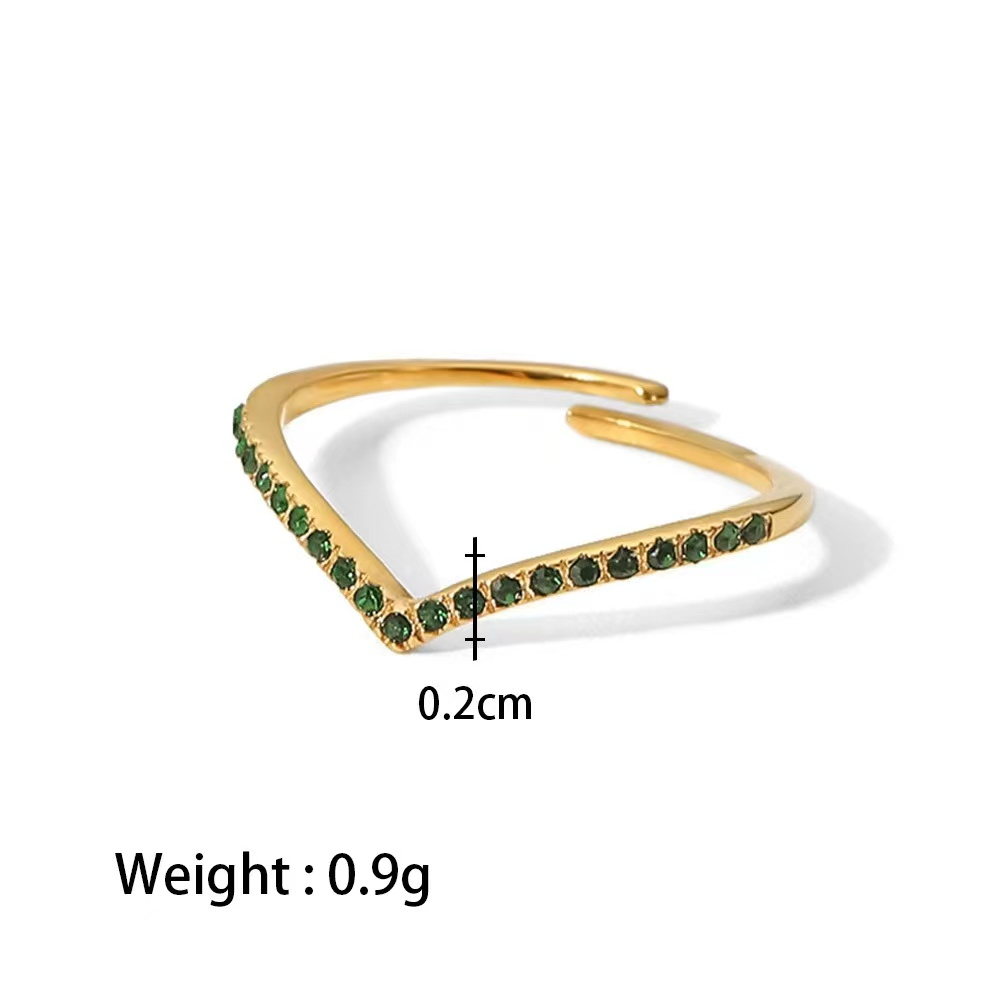 18K Gold plating these heart outline rings