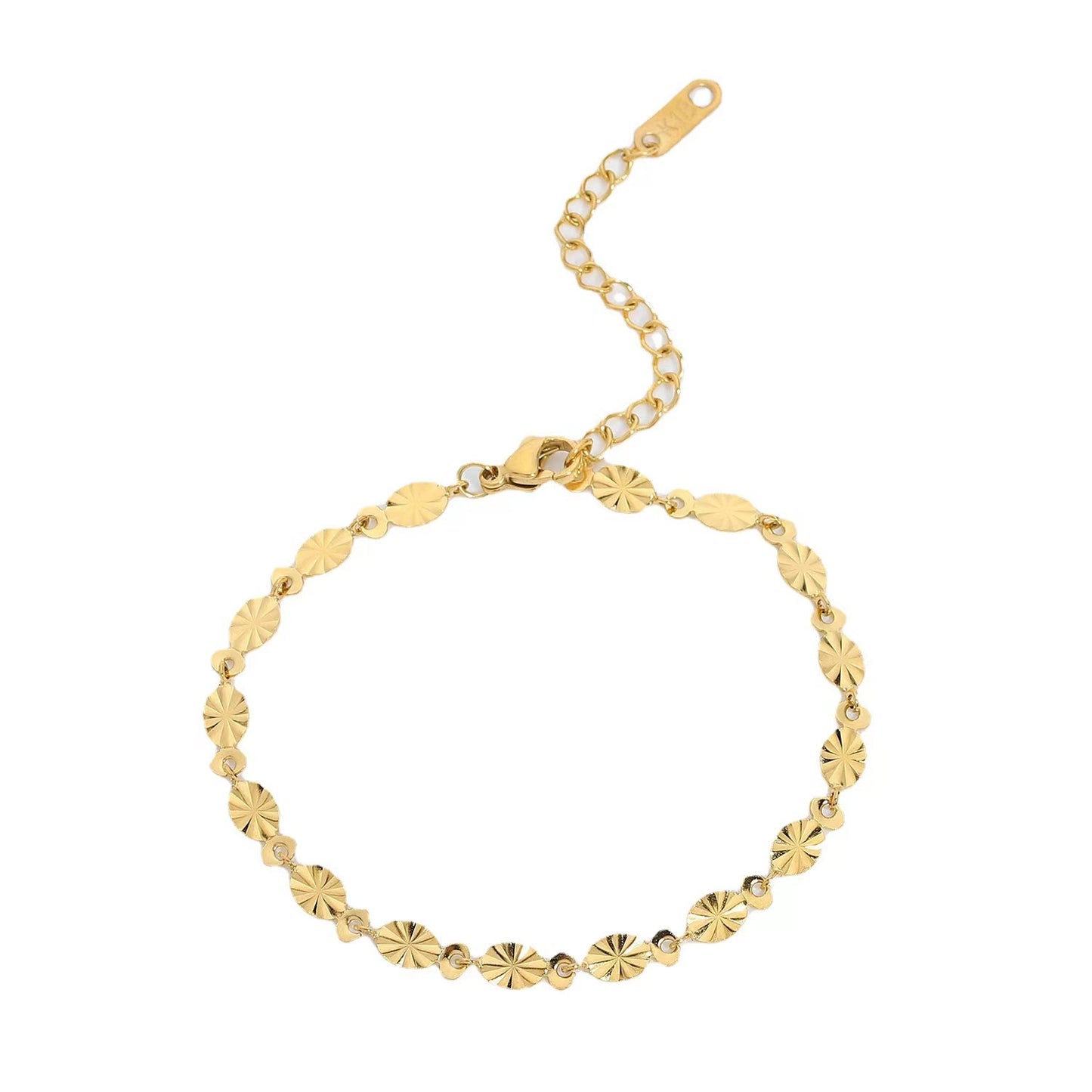 18K Gold plating classic chain bracelet