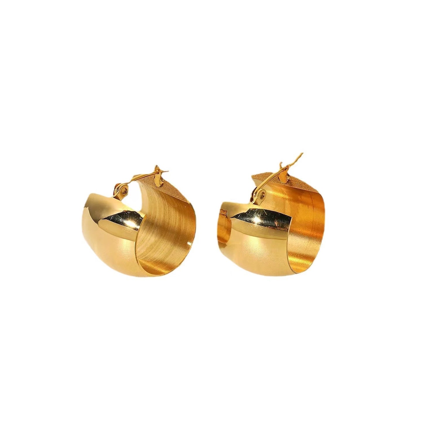 18k Gold plating irregular ladies earrings