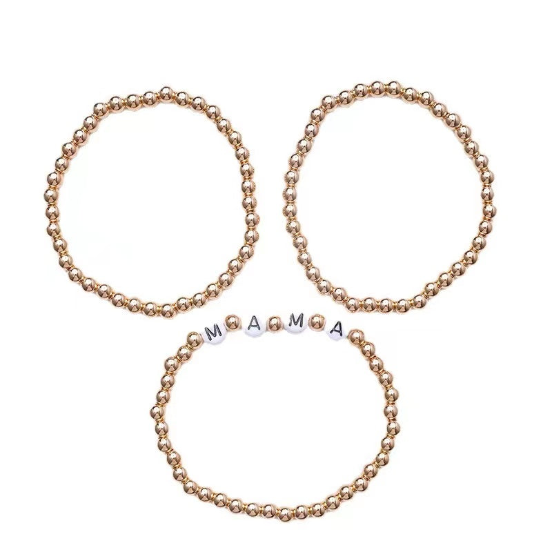 "MAMA"words beads of bracelets