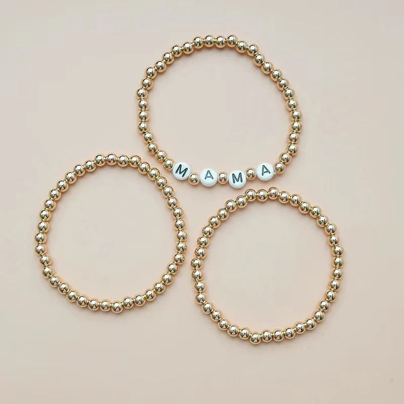 "MAMA"words beads of bracelets