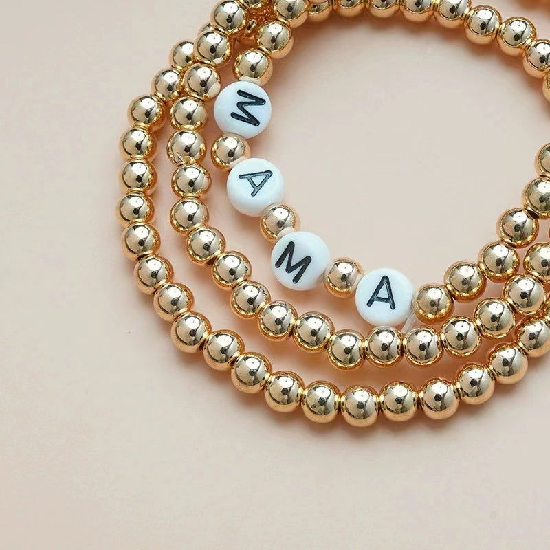 "MAMA"words beads of bracelets