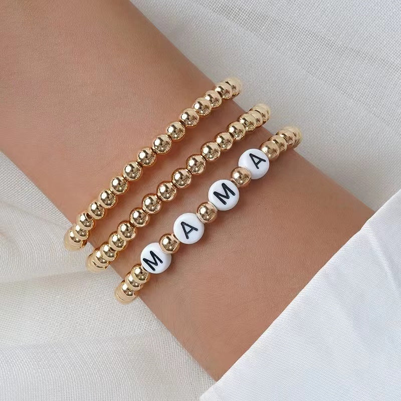 "MAMA"words beads of bracelets