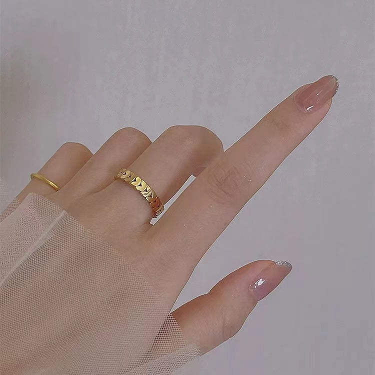 Ins entry luxury ring