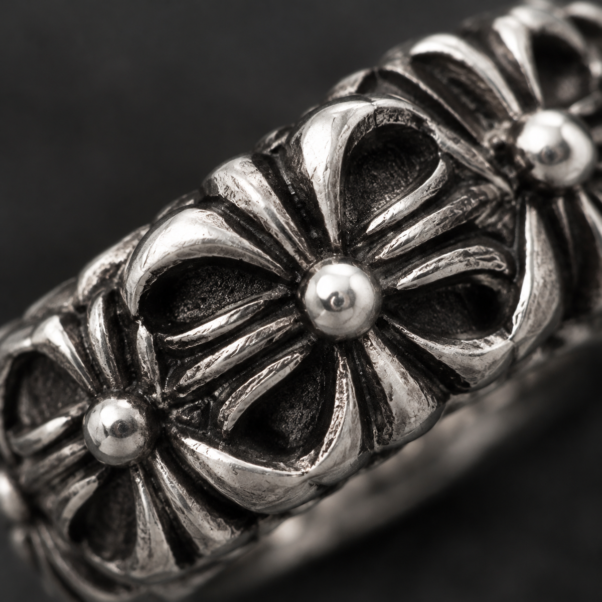 Vintage Gothic Cross Unisex Statement Rings | Punk Silver Tone Rings