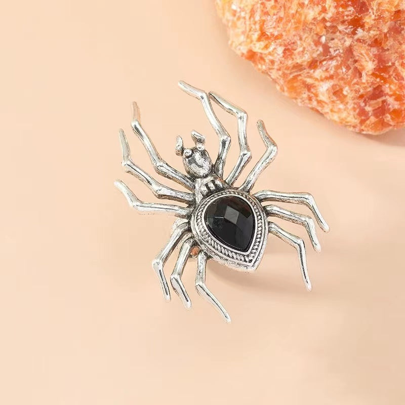 Spider diamond +metal rings