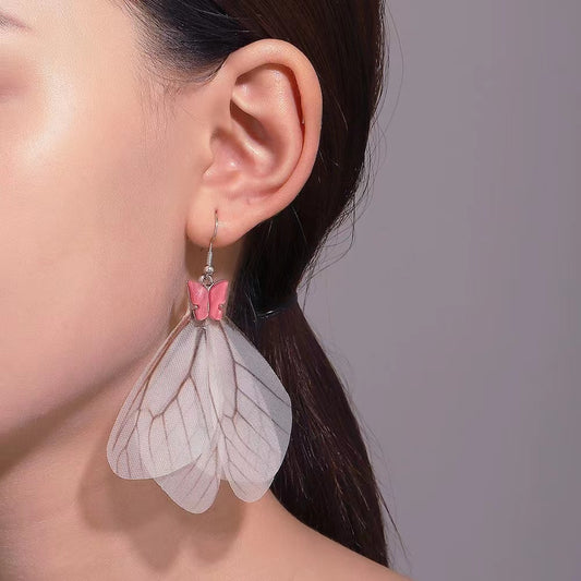 Butterfly wing ladies  earrings
