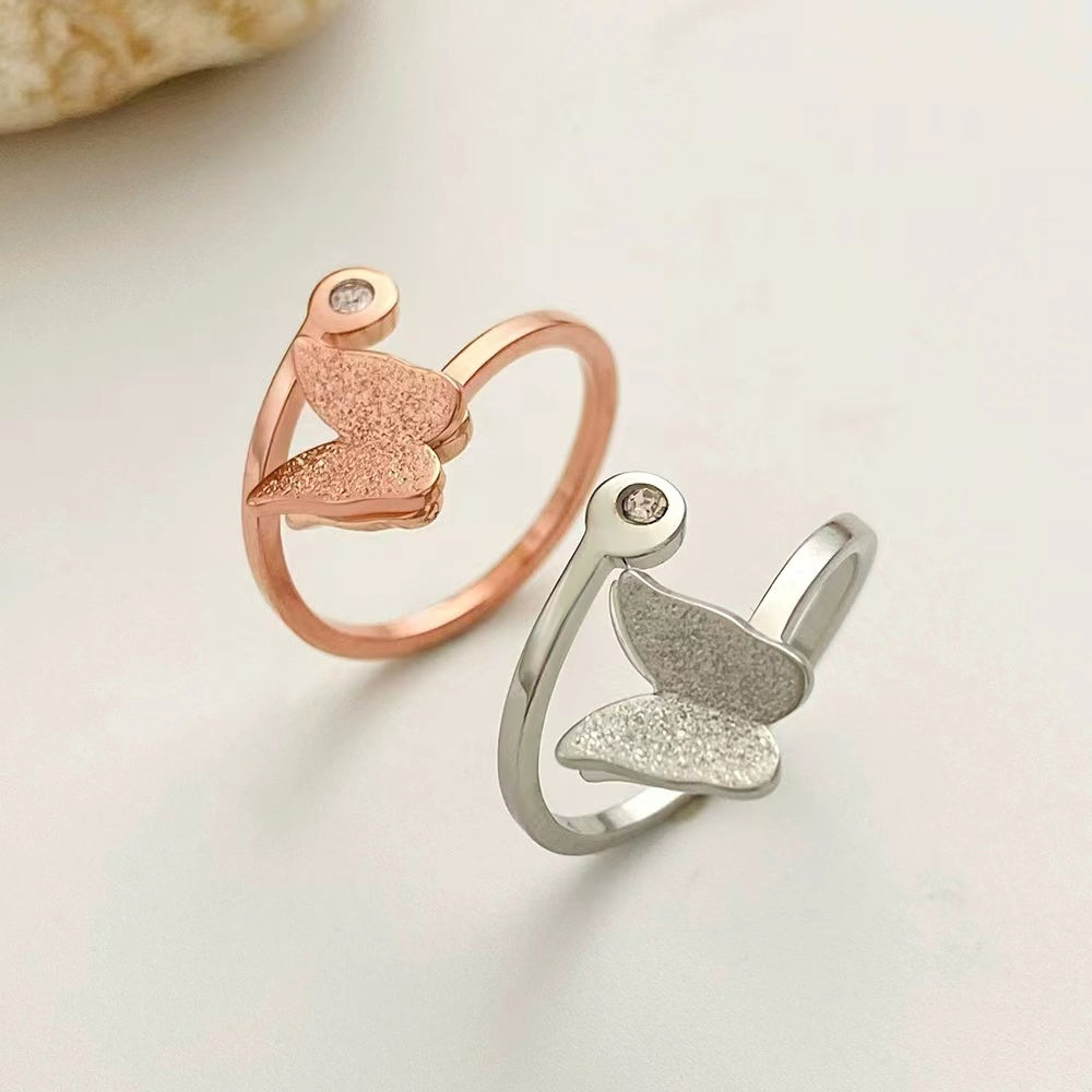 Butterfly 2 layers ladies rings