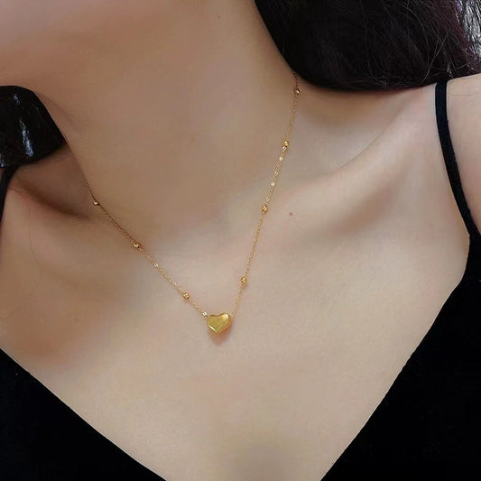 The heart shape necklace and bracelet and anklet sets packages