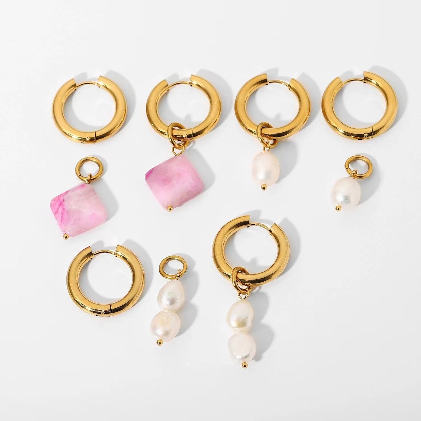 18k gold fashion ladies earrings