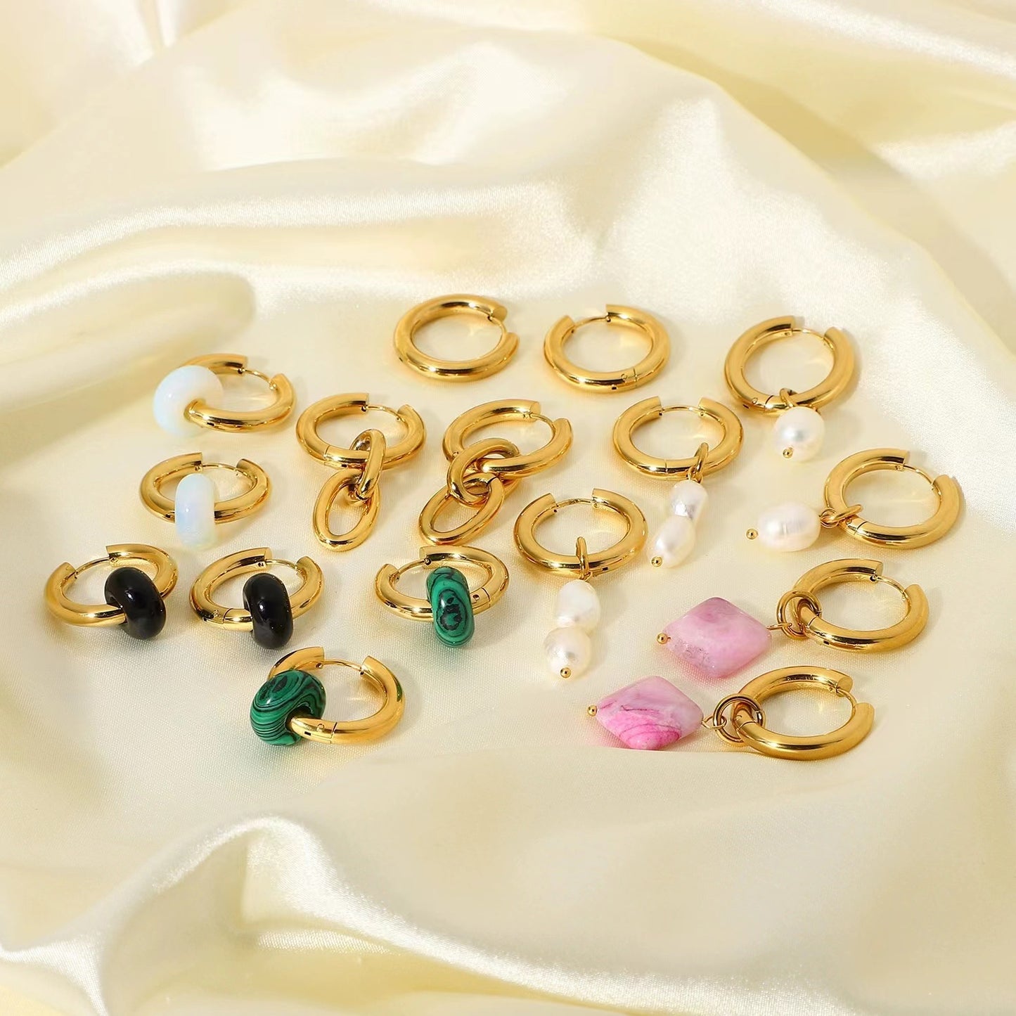 18k gold fashion ladies earrings