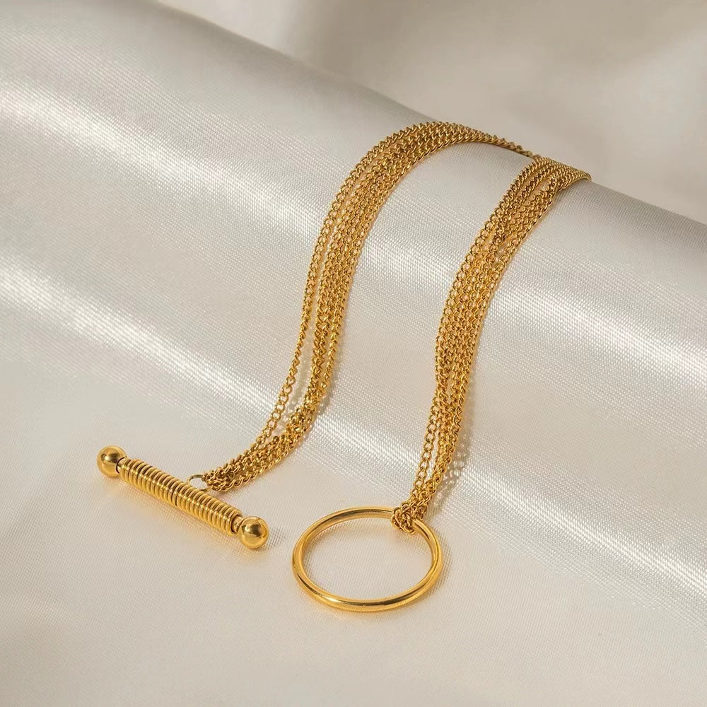 18k gold plating thin chains ladeis bracelet