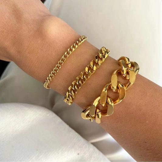 18k gold plating chic chain bracele