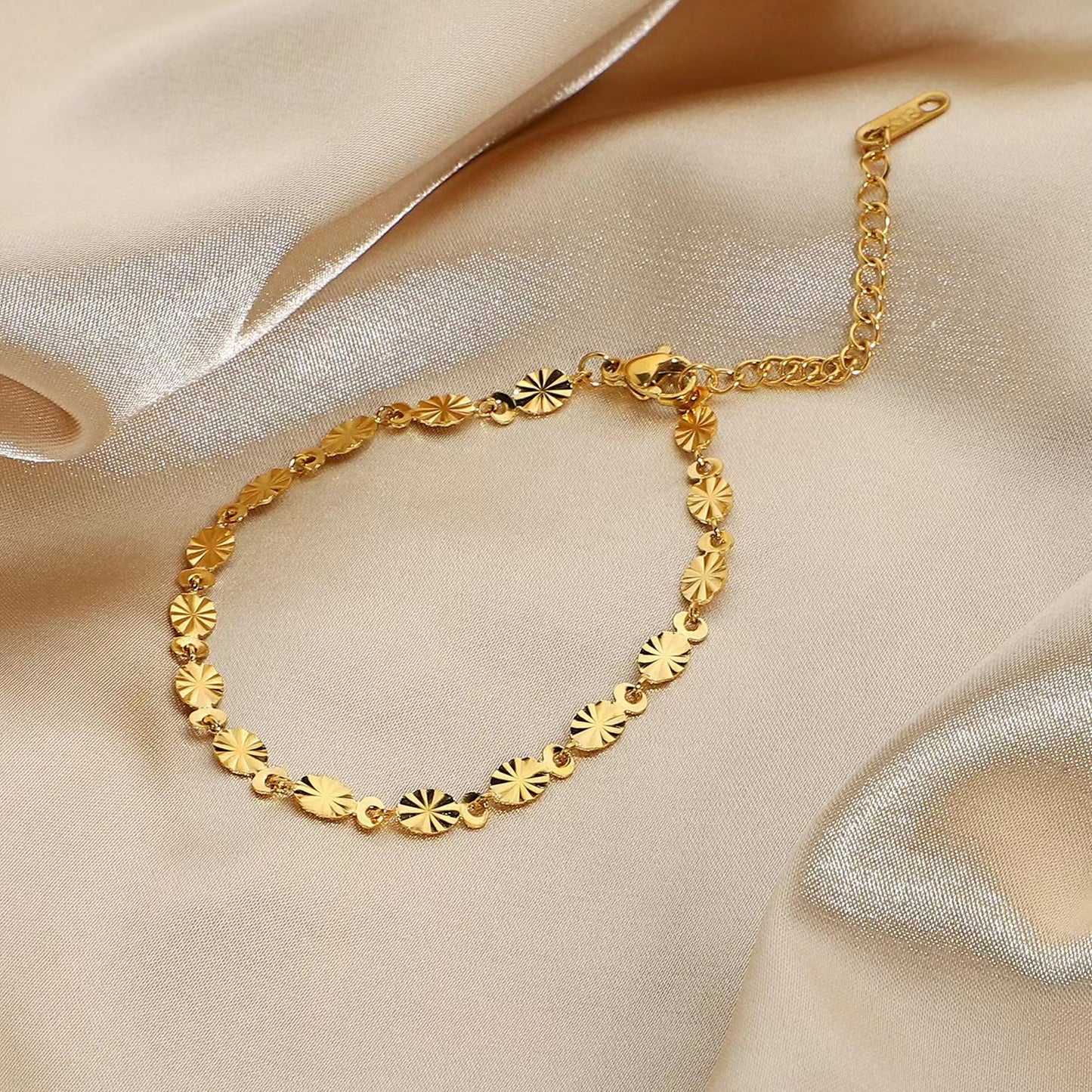 18K Gold plating classic chain bracelet