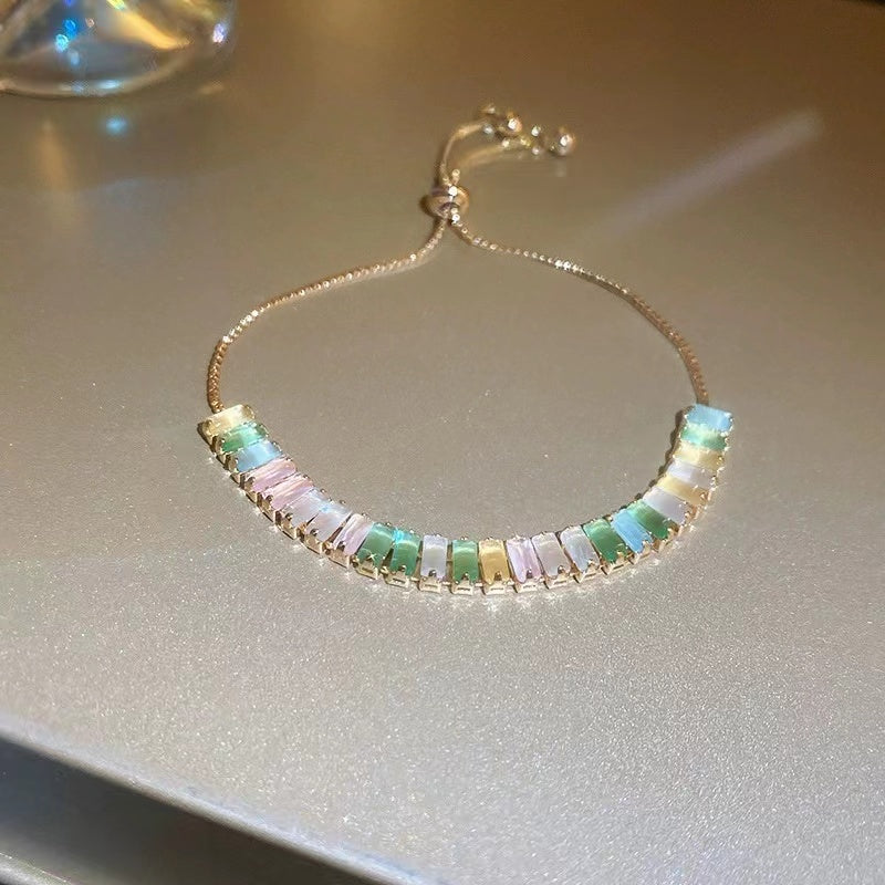 Colorful adjustable bracelet