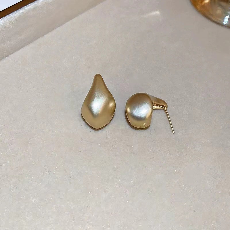 Real gold electroplated and silver earrings