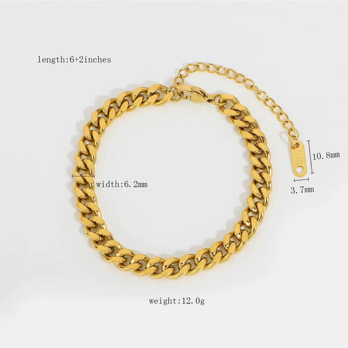 18k gold plating chic chain bracele