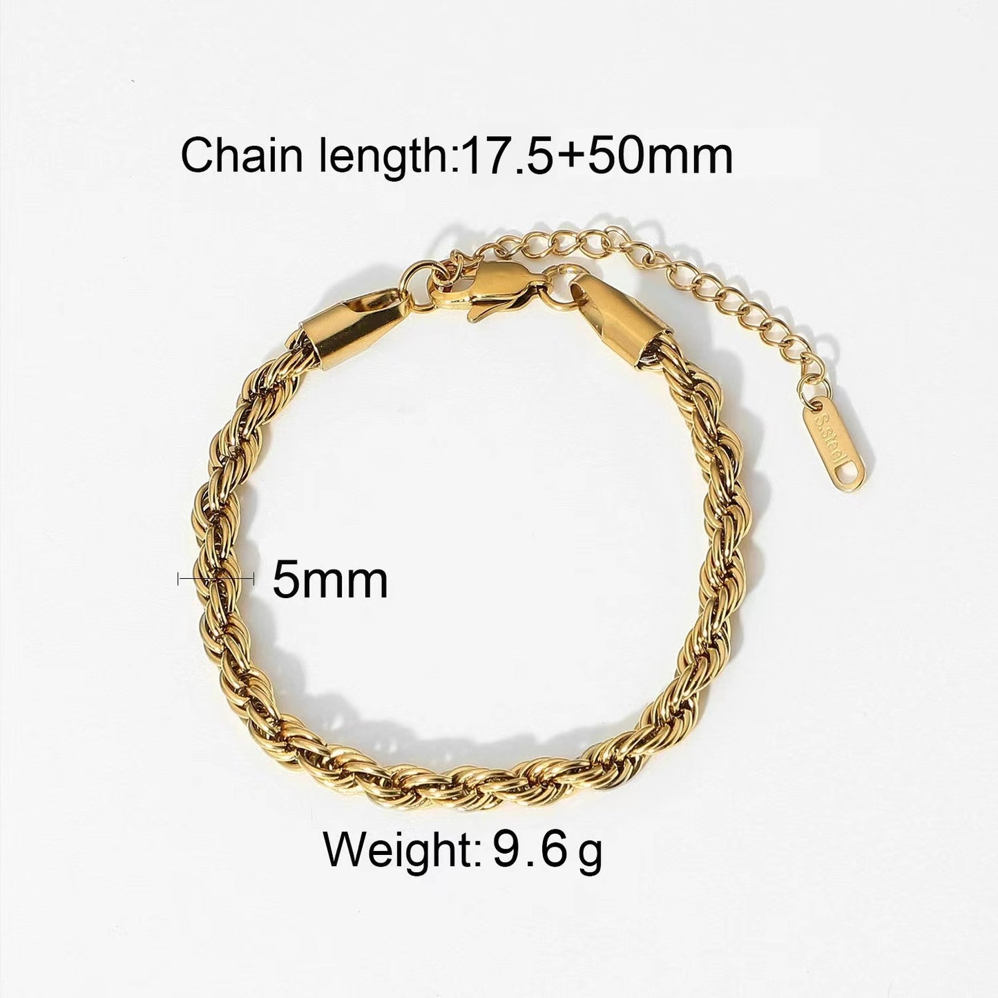 18k gold plating chic chain bracele