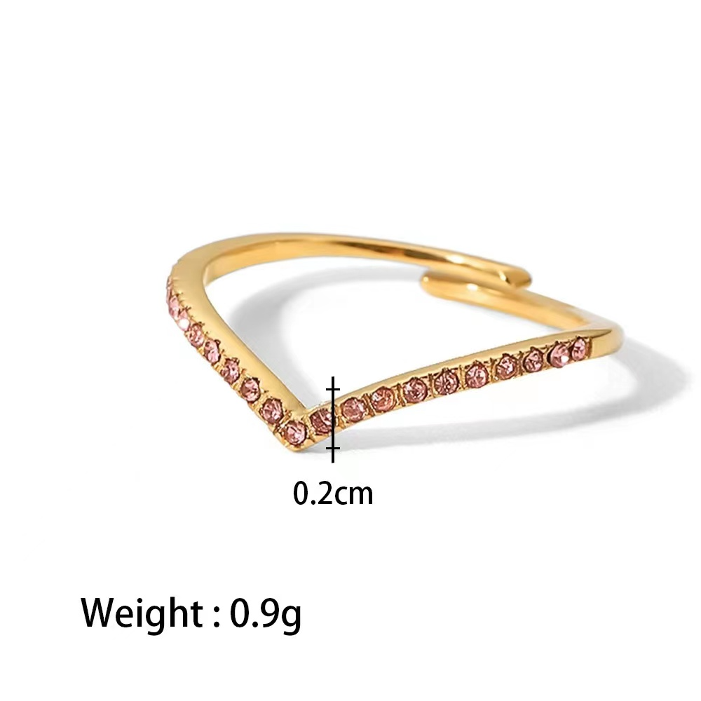 18K Gold plating these heart outline rings