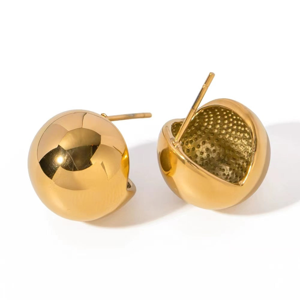 18K gold special  shape of  ladies earrings